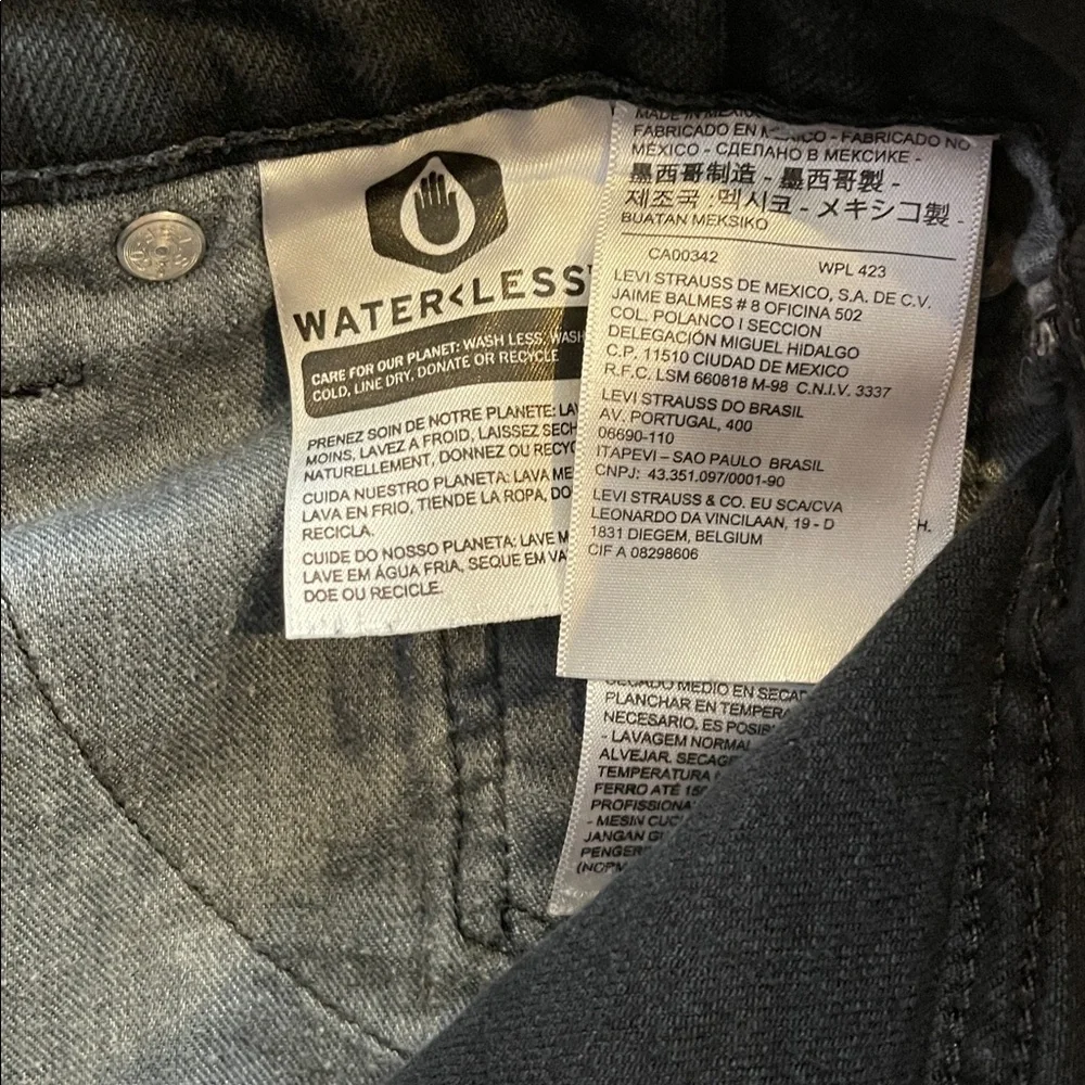 Levi's 511 Men's Black‎ Slim Leg Jeans 29 x 32
